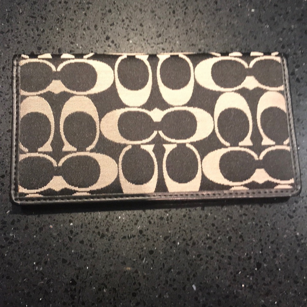 Coach checkbook cover